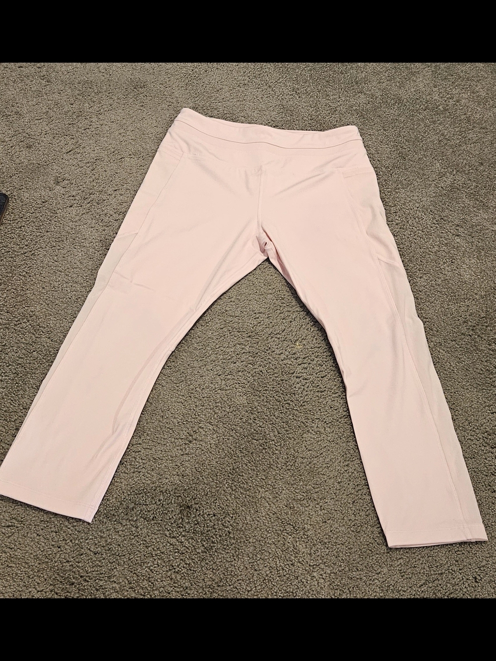 Lorna Jane Light Pink Active Leggings with Mesh Side Detailing